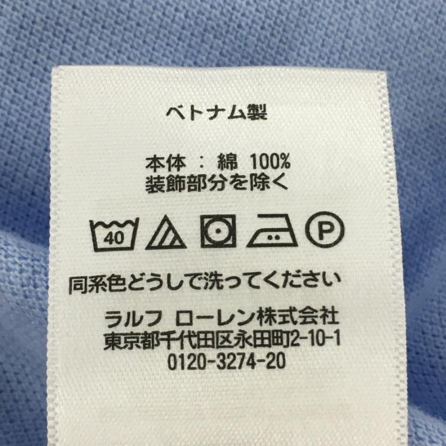 超美品】ポロラルフローレン 半袖ポロワンピース ライトブルー ポニー