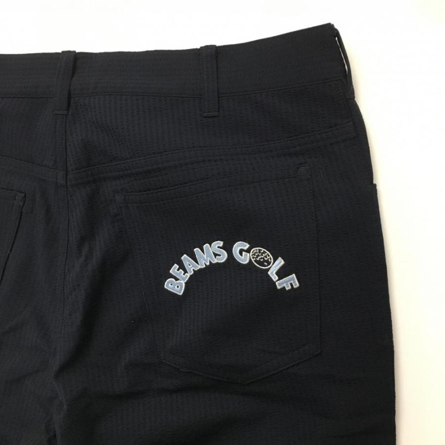 BEAMS GOLF（ビームス ゴルフ） パンツ ネイビー サッカー生地