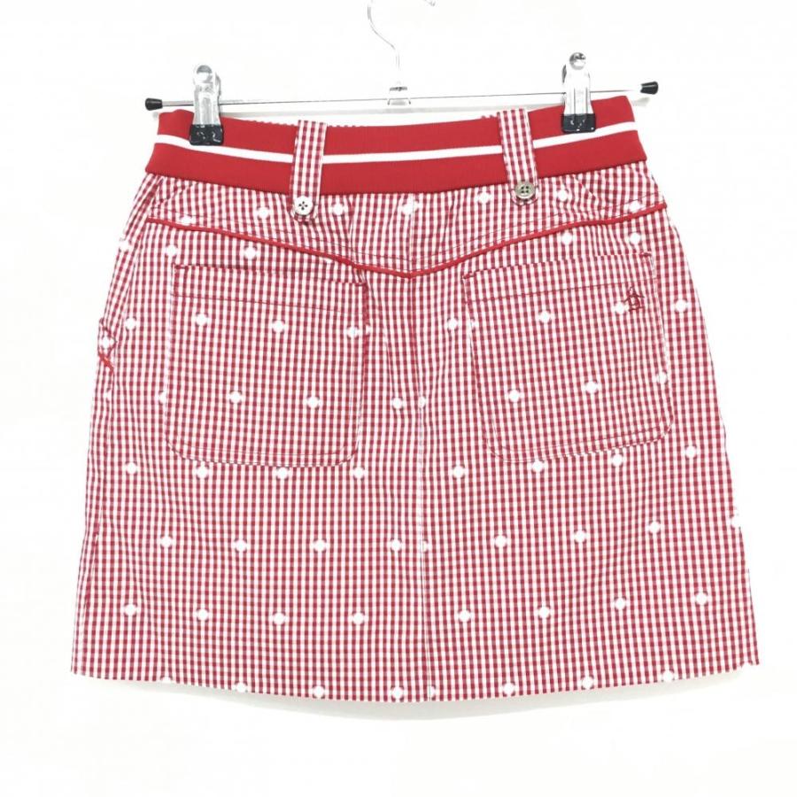 Munsingwear マンシングウェア スカート レッド×白 チェック柄 Munsingwear マンシングウェア スカート レッド×白 チェック柄