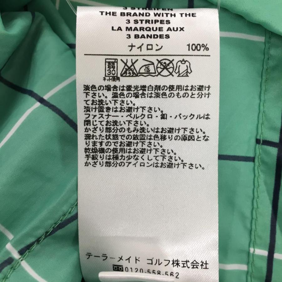 adidas グリーン系チェック ハーフジップ Mサイズ 【公式通販】