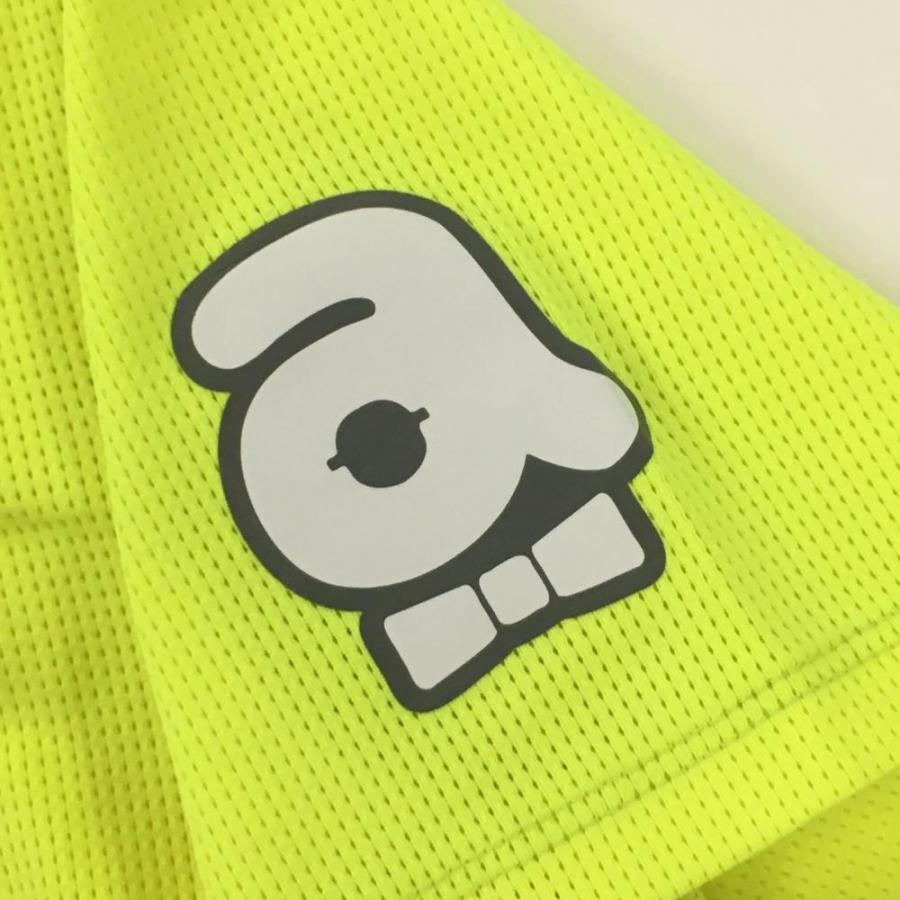 【超美品】アルチビオ 半袖ポロシャツ 蛍光イエロー メッシュ 袖ロゴ  レディース 38(M) ゴルフウェア 2023年モデル archivioの画像