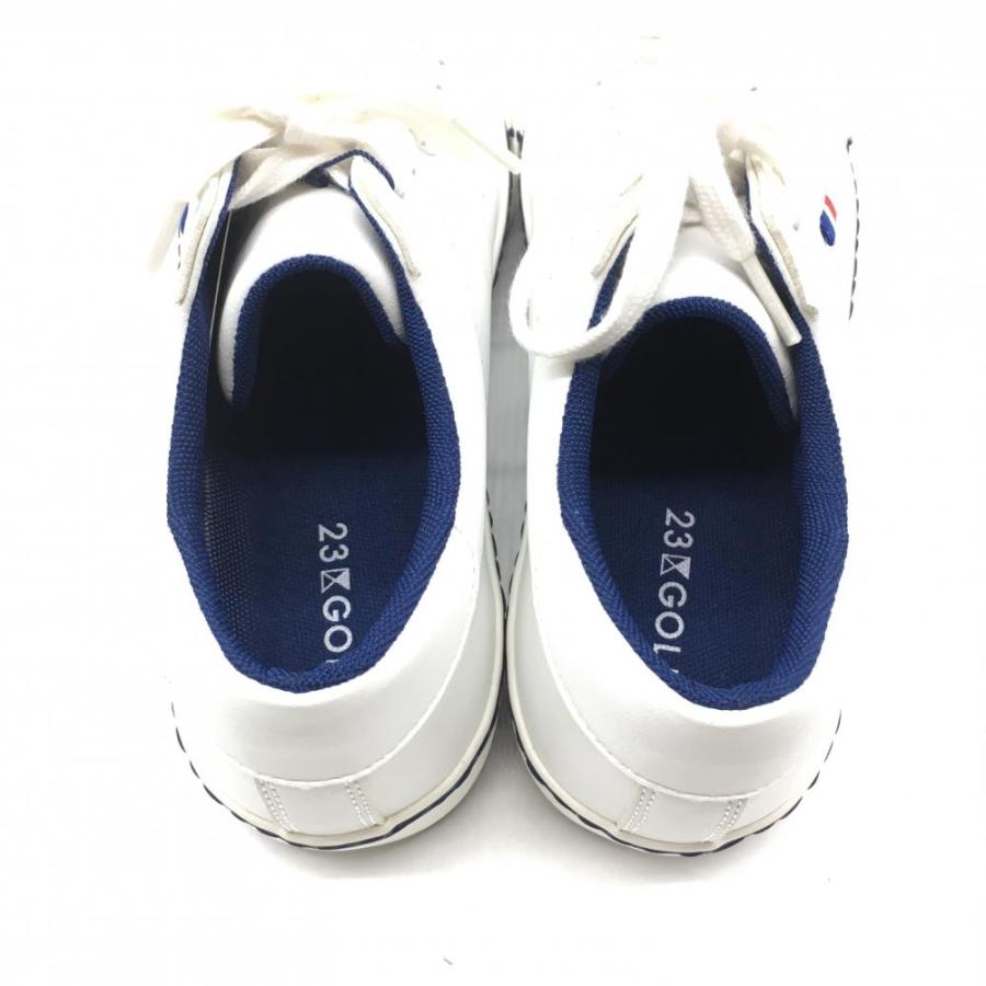 新品】23区ゴルフ ローカットゴルフシューズ 白 SE 1P 1M 0001