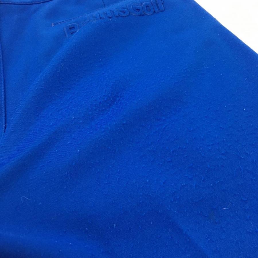 BEAMS GOLF ロゴジップ ストレッチパンツ L 新品 ビームスゴルフ ストレッチパンツ ブルー 凹凸ロゴ メンズ L ゴルフ