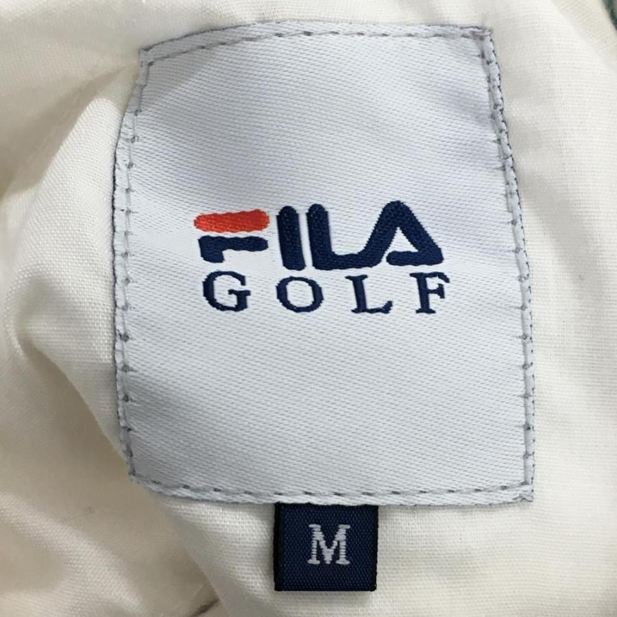 FILA（フィラ） フィラゴルフ パンツ 白×ライトブルー ストレッチ