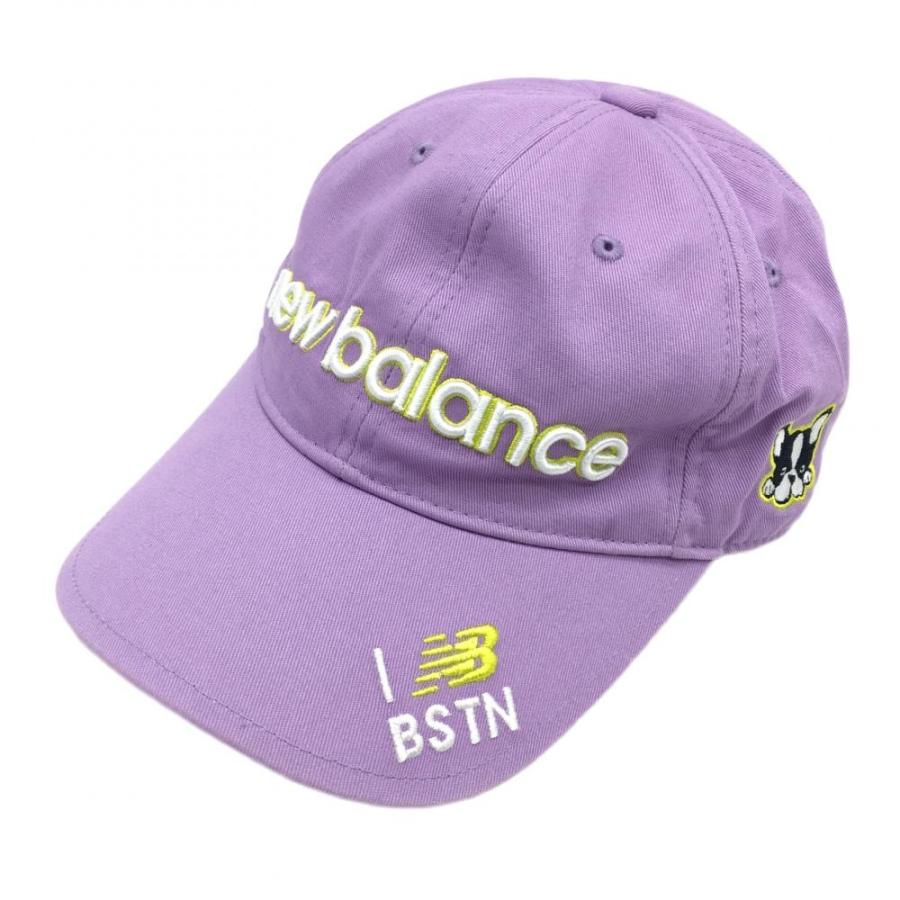 New Balance（ニューバランス） キャップ パープル×白 ロゴ刺しゅう FR