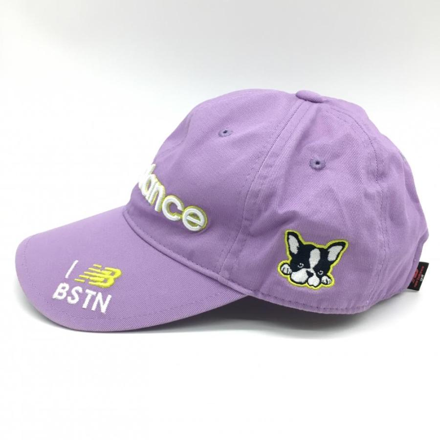 New Balance（ニューバランス） キャップ パープル×白 ロゴ刺しゅう FR