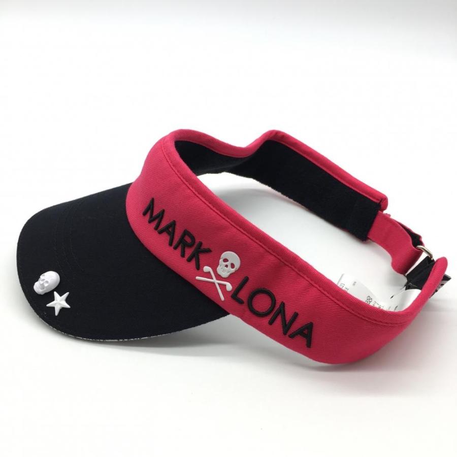 マークアンドロナ/MARKLONA GOLF ゴルフ スカル ロゴ サンバイザー マークアンドロナ/MARKLONA GOLF ゴルフ スカル ロゴ サン