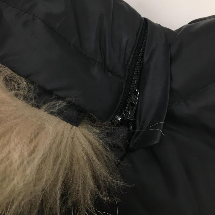 美品】23区 2WAYダウンベスト 黒 異素材切替 ファーフード着脱可