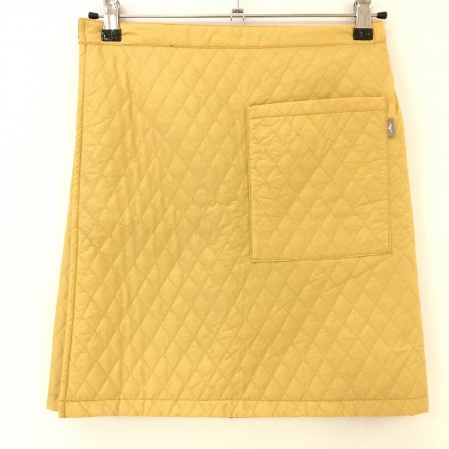 超美品】ミズノ 中綿巻きスカート イエロー キルティング BREATH