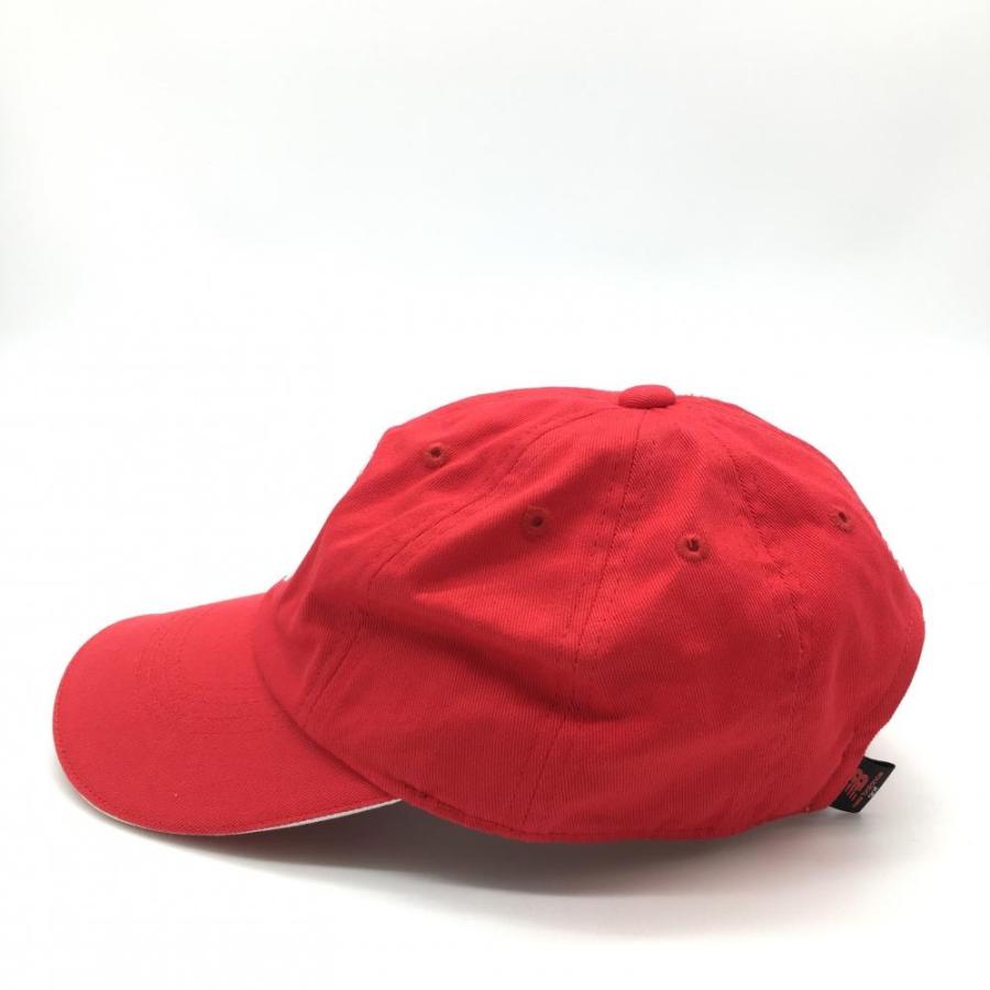 New Balance ニューバランス キャップ レッド×白 犬柄 ロゴ