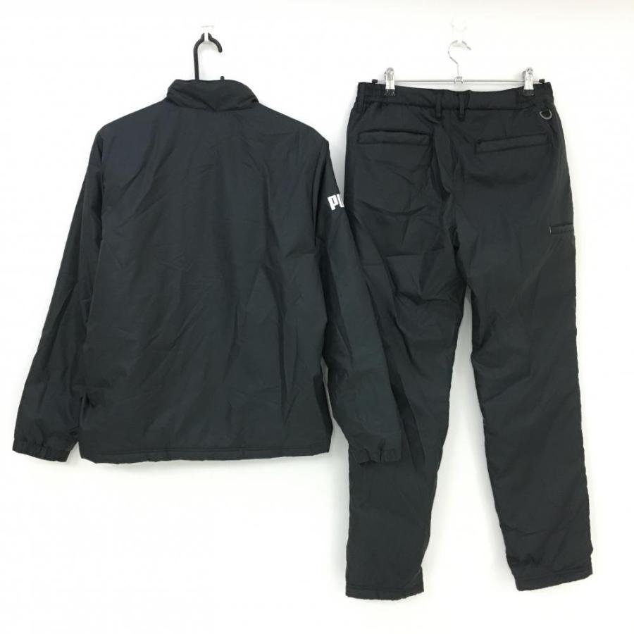 超美品】プーマ 上下セット(中綿ジャケット×パンツ) 黒 前面 超美品】プーマ 上下セット(中綿ジャケット×パンツ) 黒 前面