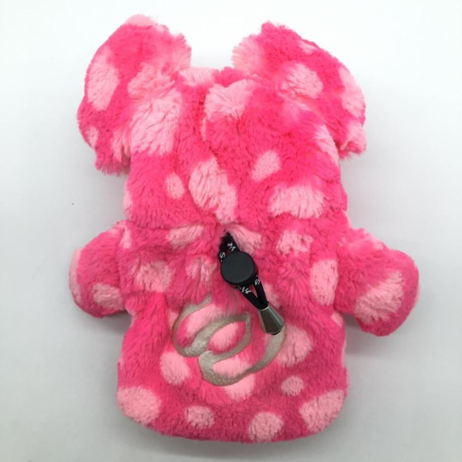美品】MUスポーツ ヘッドカバー ピンク DR ドット柄 犬 ゴルフ M・U