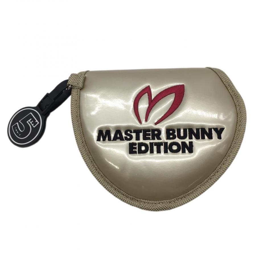 マスターバニー　キャディーバッグ　ヘッドカバー5点　パターカバーマレット型 美品】マスターバニー パターカバー ゴールドブラウン マレット型 5
