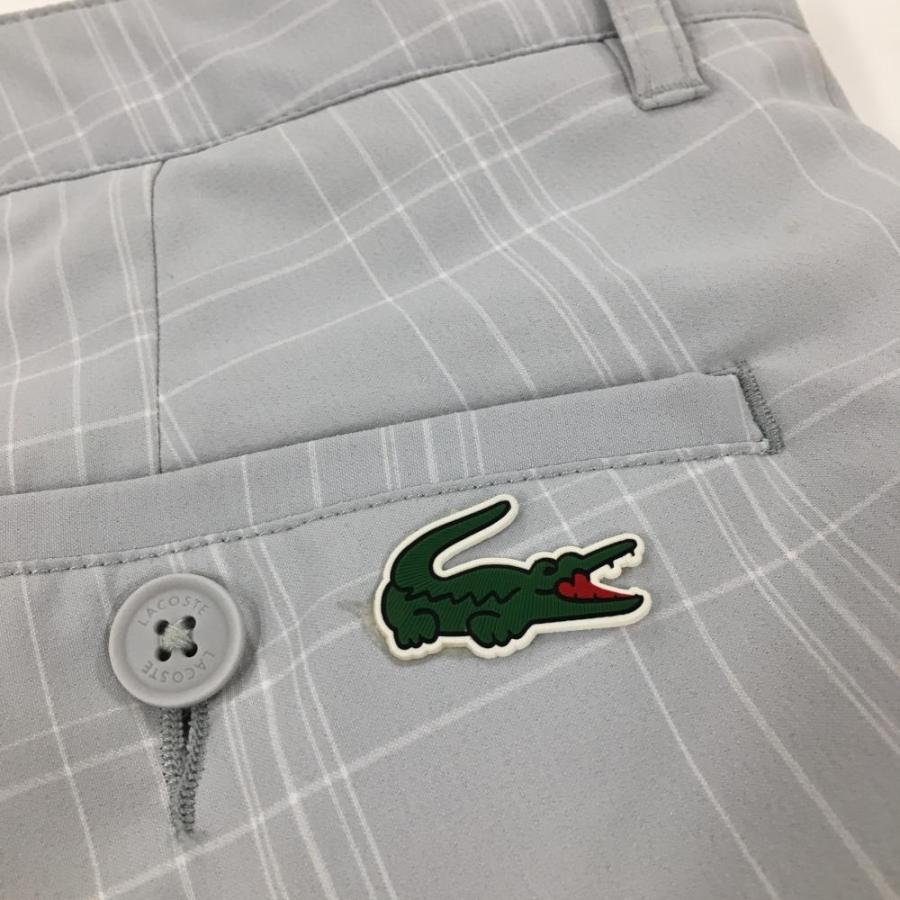 LACOSTE（ラコステ） パンツ グレー×白 チェック ストレッチ メンズ US