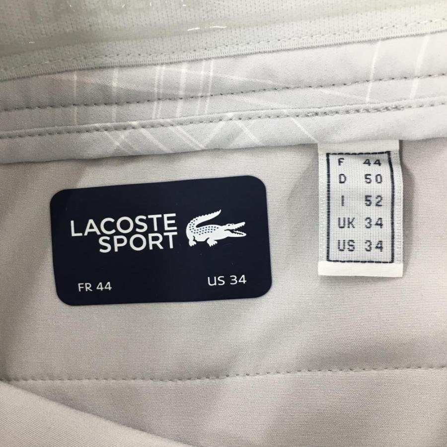 LACOSTE（ラコステ） パンツ グレー×白 チェック ストレッチ メンズ US