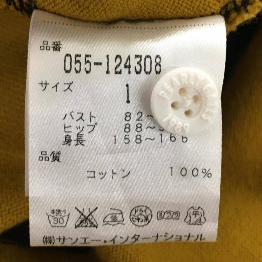 PEARLY GATES パーリーゲイツ 七分袖ワンピース マスタード PEARLY GATES パーリーゲイツ 七分袖ワンピース マスタード