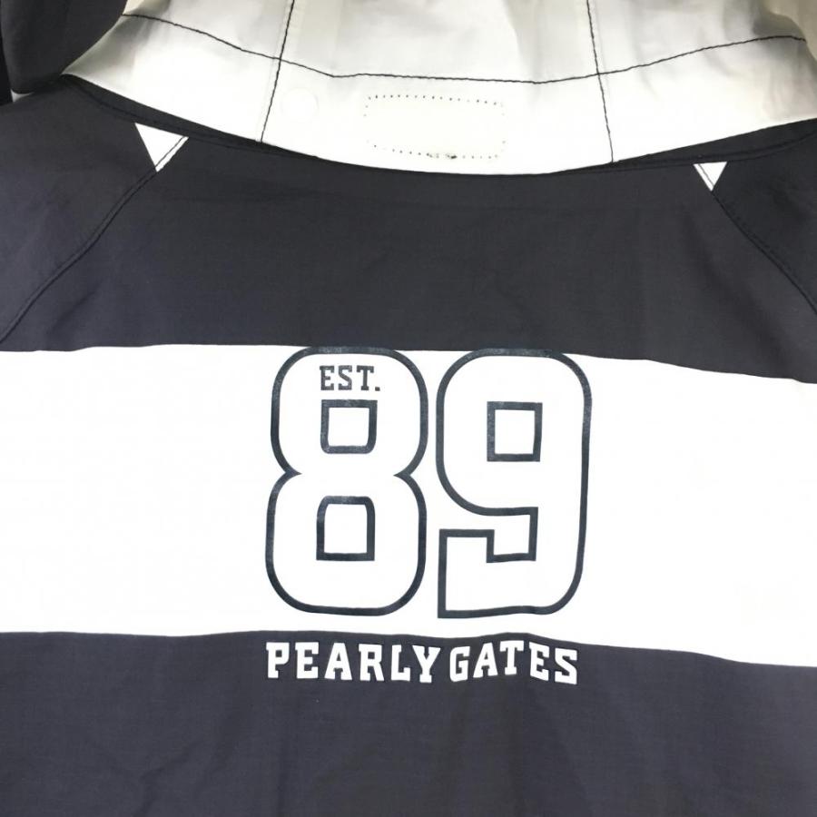 PEARLY GATES パーリーゲイツ 2WAYナイロンジャケット 白×ダーク PEARLY GATES パーリーゲイツ 2WAYナイロンジャケット 白×ダーク