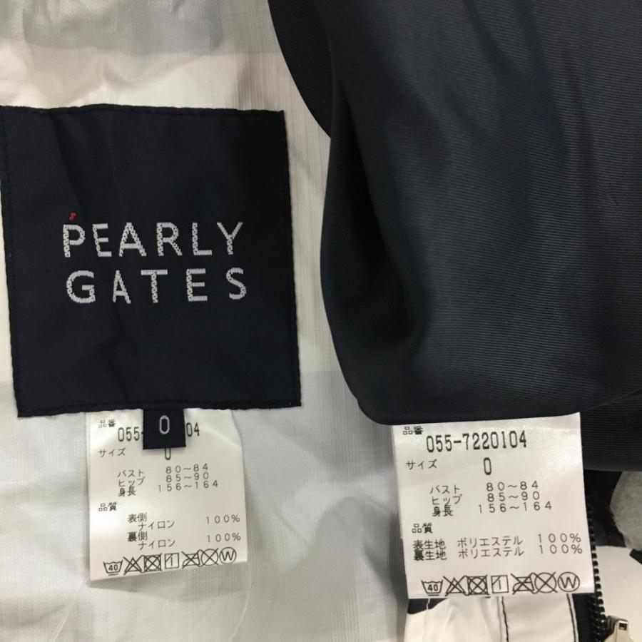 PEARLY GATES パーリーゲイツ 2WAYナイロンジャケット 白×ダーク PEARLY GATES パーリーゲイツ 2WAYナイロンジャケット 白×ダーク
