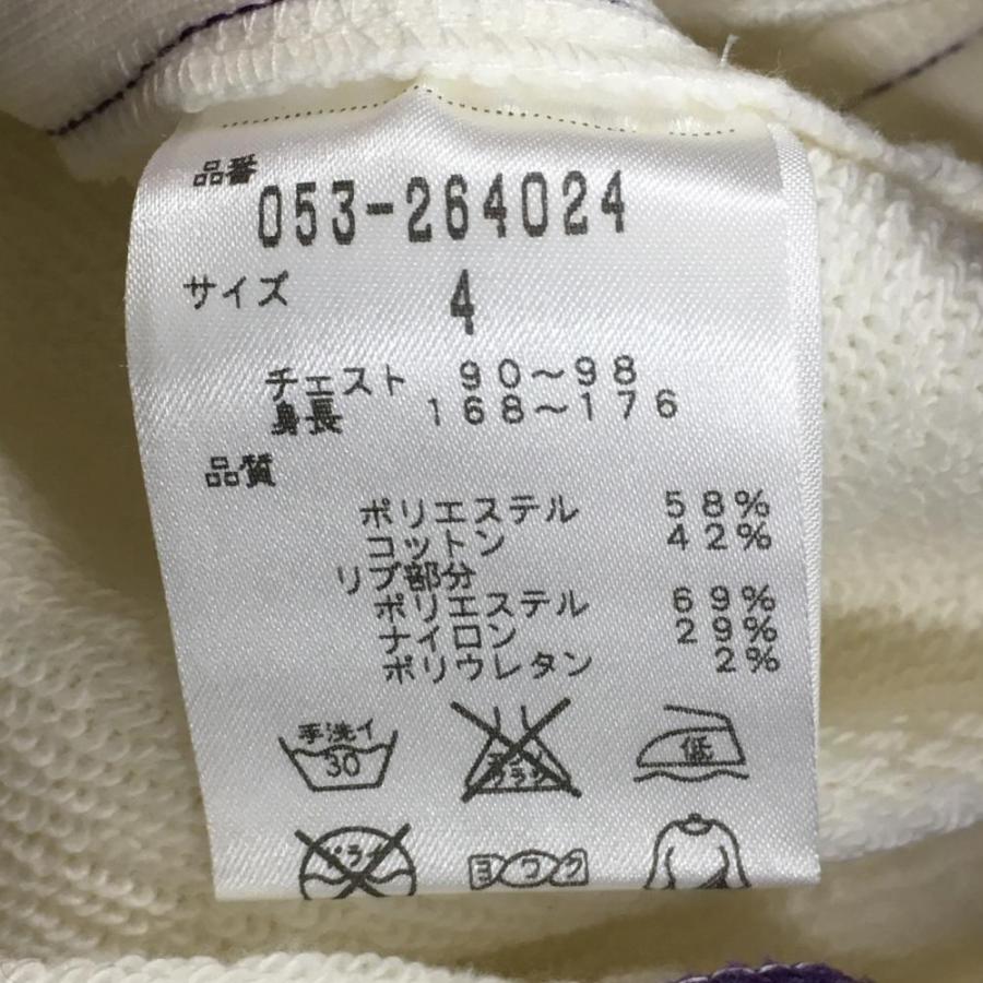 美品】パーリーゲイツ 半袖ジャケット 白×パープル スウェット地 美品】パーリーゲイツ 半袖ジャケット 白×パープル スウェット地