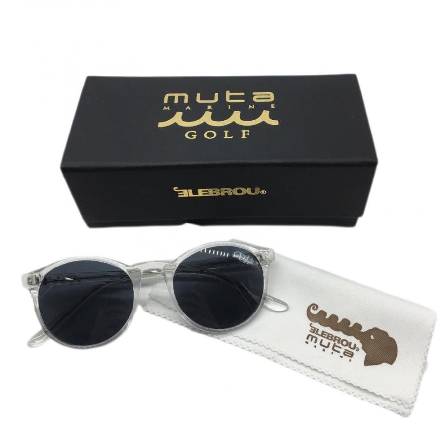 超美品】ムータマリン サングラス クリア ELEBROU 箱付き TY2949-4
