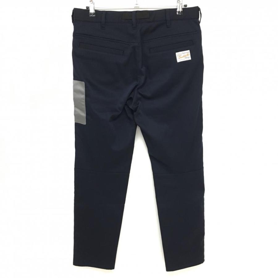 サイズ：L ROUGH&SWELL ラフアンドスウェル  裏起毛 ストレッチパンツ  ネイビー系 [240101441488] ゴルフウェア メンズ ストスト ラフ&スウェル ラフアンドスウェル 裏起毛パンツ ネイビー