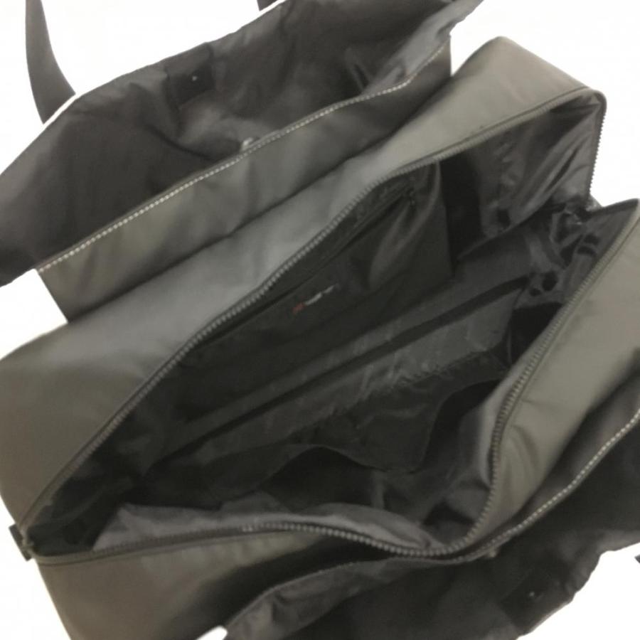 美品】マスターバニー ボストンバッグ 白×黒 複数ポケット ロッカー