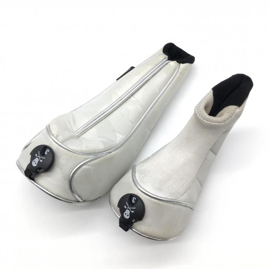 マークアンドロナ ヘッドカバー 2点セット FW UT ライトグレー 迷彩