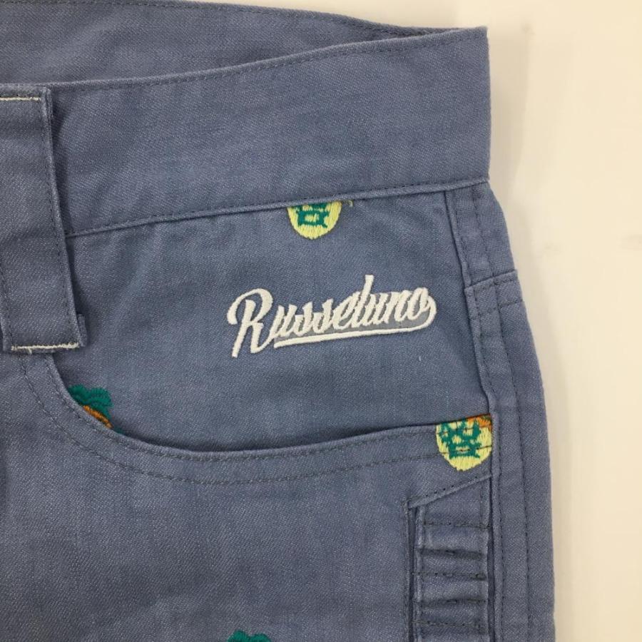 Russeluno（ラッセルノ） パンツ ライトブルー ルチャ パイナップル