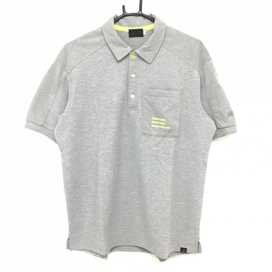 New Balance ゴルフ ポロシャツ カーキグリーン new balance グリーン ポロシャツ ゴルフウェア - メルカリ