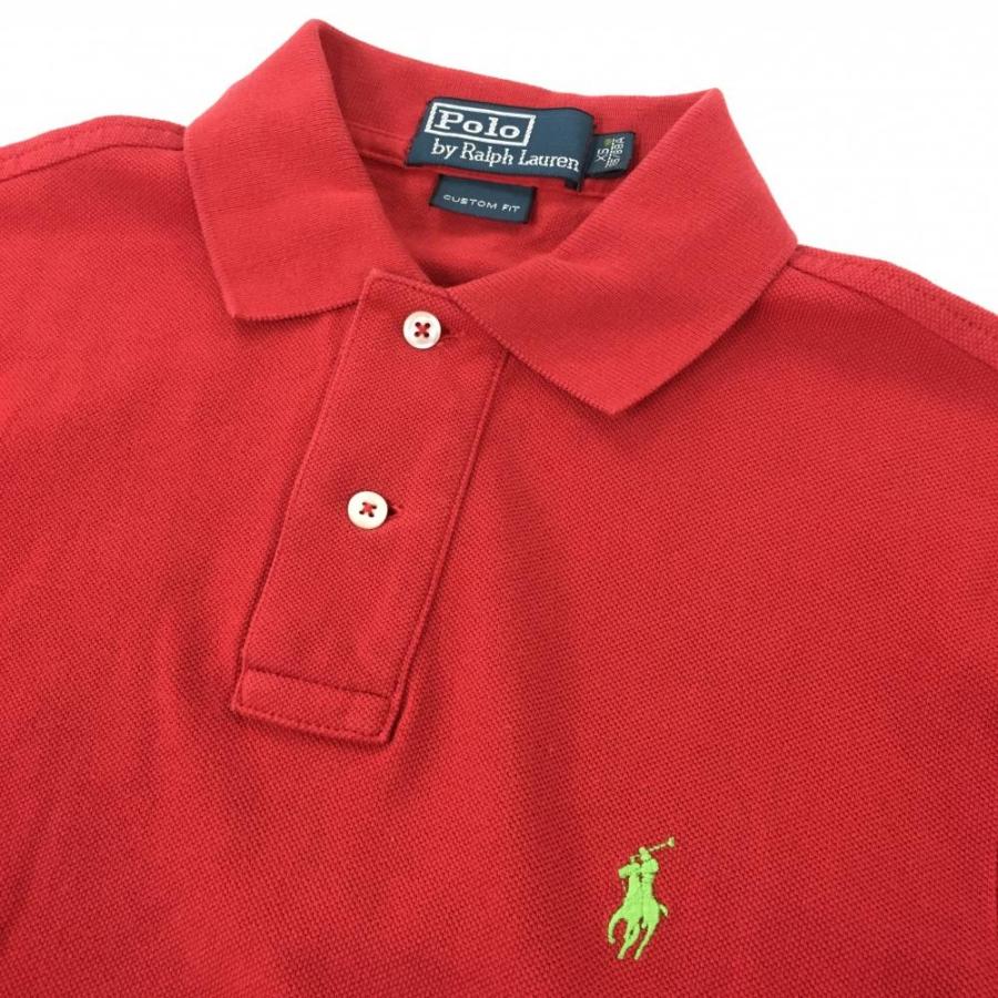 POLO RALPH LAUREN ポロbyラルフローレン 半袖ポロシャツ レッド POLO RALPH LAUREN ポロbyラルフローレン 半袖ポロシャツ レッド