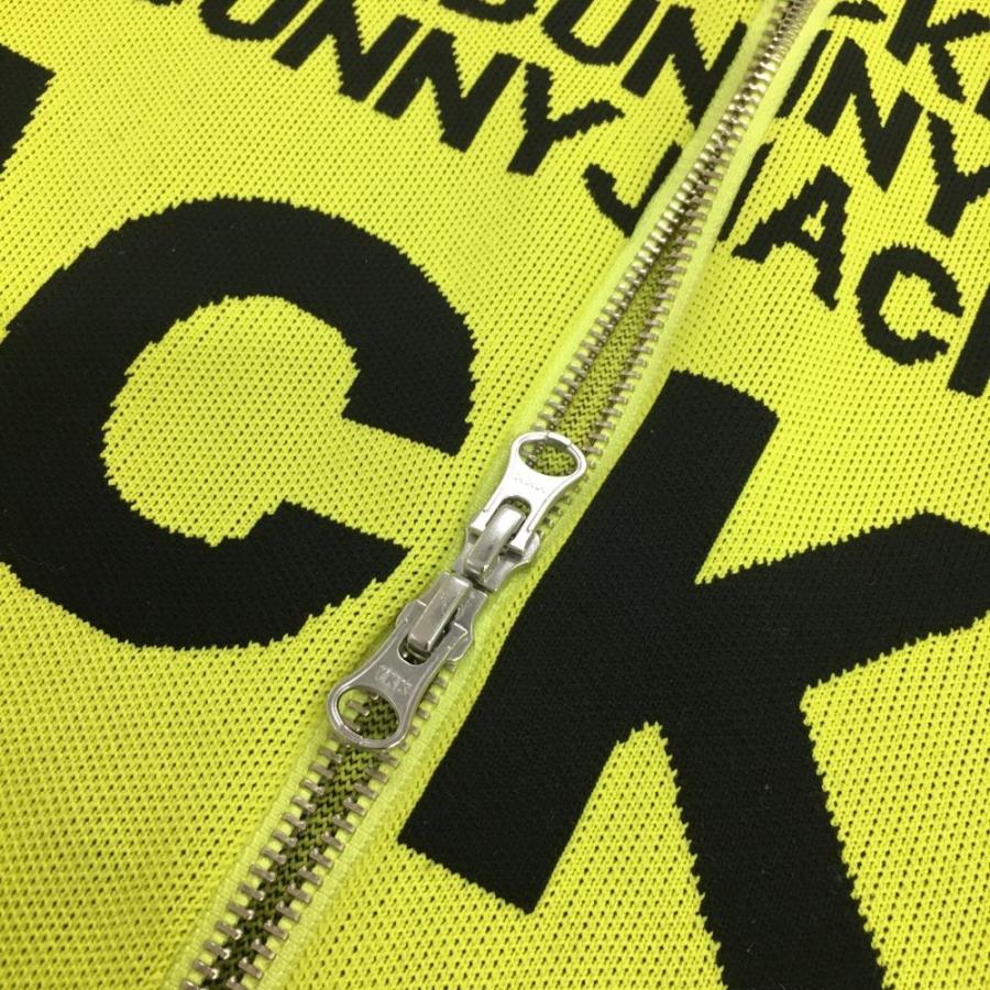 Jack Bunny!! ジャックバニー ニットジャケット ライム×黒 Jack Bunny!! ジャックバニー ニットジャケット ライム×黒