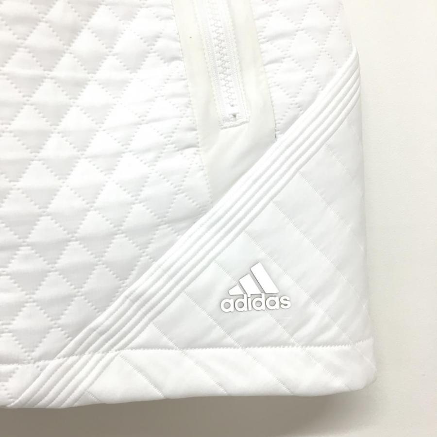 超美品】アディダス スカート 白 キルティング インナーパンツ付き