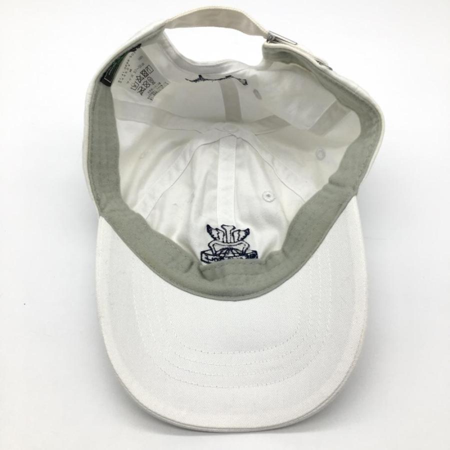 BEAMS（ビームス） ビームスゴルフ キャップ 白×ネイビー ロゴ刺しゅう
