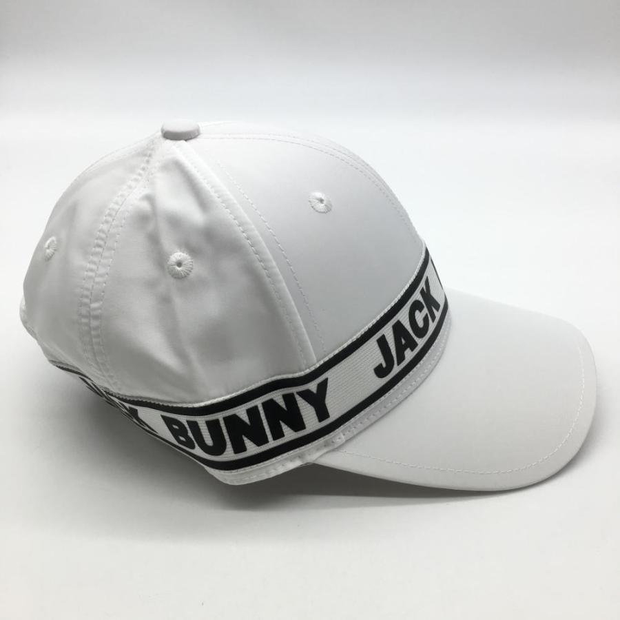 Jack Bunny!! ジャックバニー キャップ 白×黒 ロゴライン FR Jack Bunny!! ジャックバニー キャップ 白×黒 ロゴライン FR