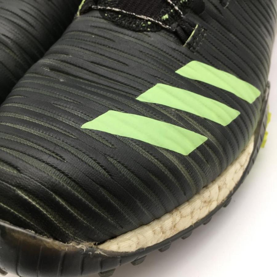 adidas アディダス ゴルフシューズ 黒×ライトグリーン 791001 BOOST スパイクレス BOA ボア メンズ 25.5 ゴルフ ...