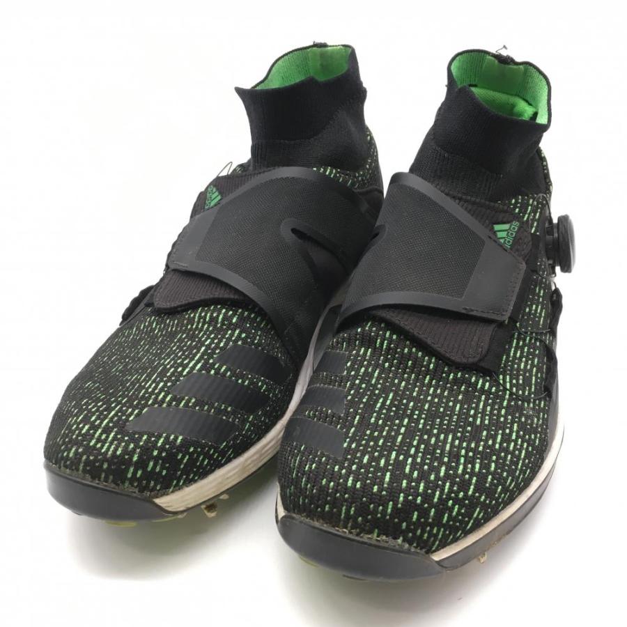  ゴルフシューズ BOA ブラック グリーン adidas（アディダス） ゴルフシューズ 黒×グリーン 791001 BOOST BOA