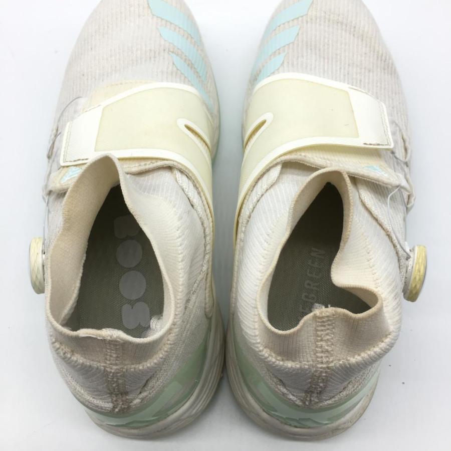 アディダス ゴルフシューズ 白×ライトブルー 791001 BOOST BOA ボア メンズ 25.5 ゴルフウェア adidas／20 ...