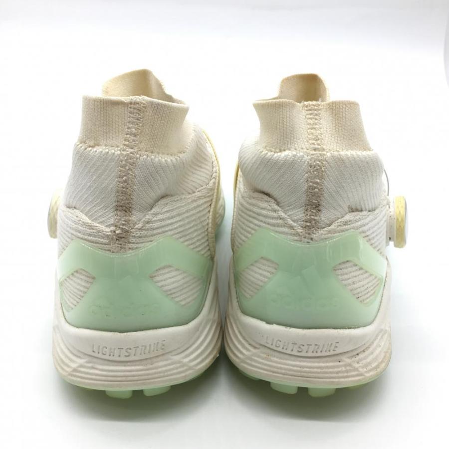アディダス ゴルフシューズ 白×ライトブルー 791001 BOOST BOA ボア メンズ 25.5 ゴルフウェア adidas／20 ...