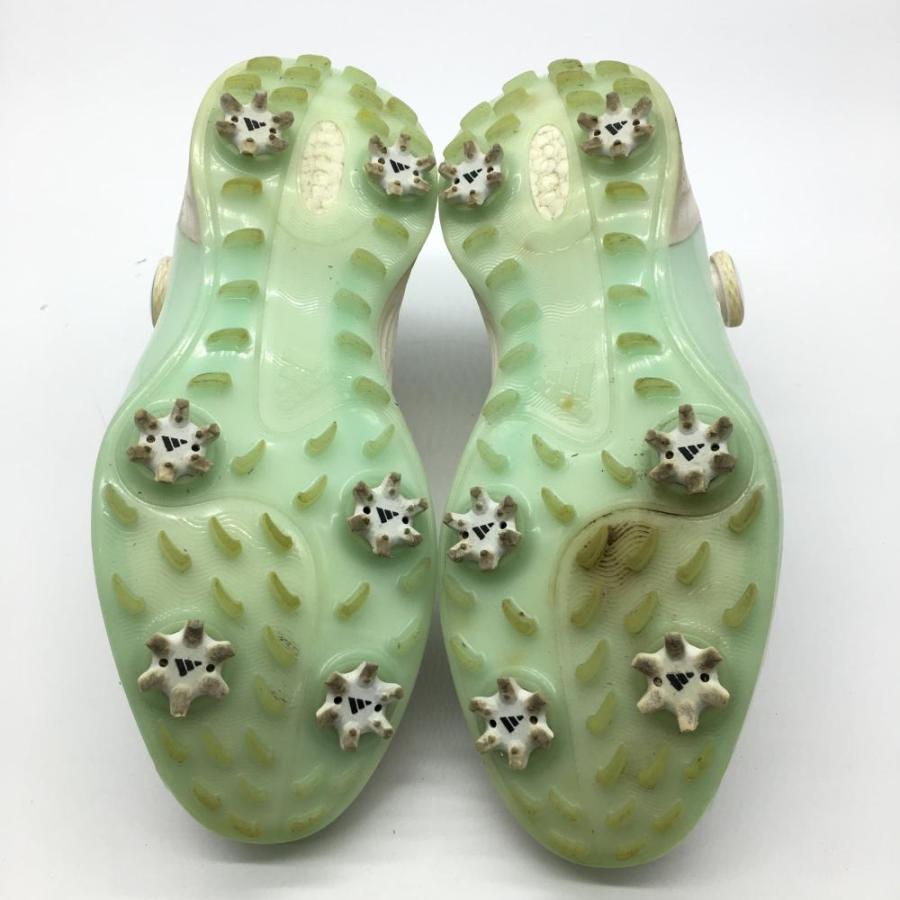 アディダス ゴルフシューズ 白×ライトブルー 791001 BOOST BOA ボア メンズ 25.5 ゴルフウェア adidas／20 ...