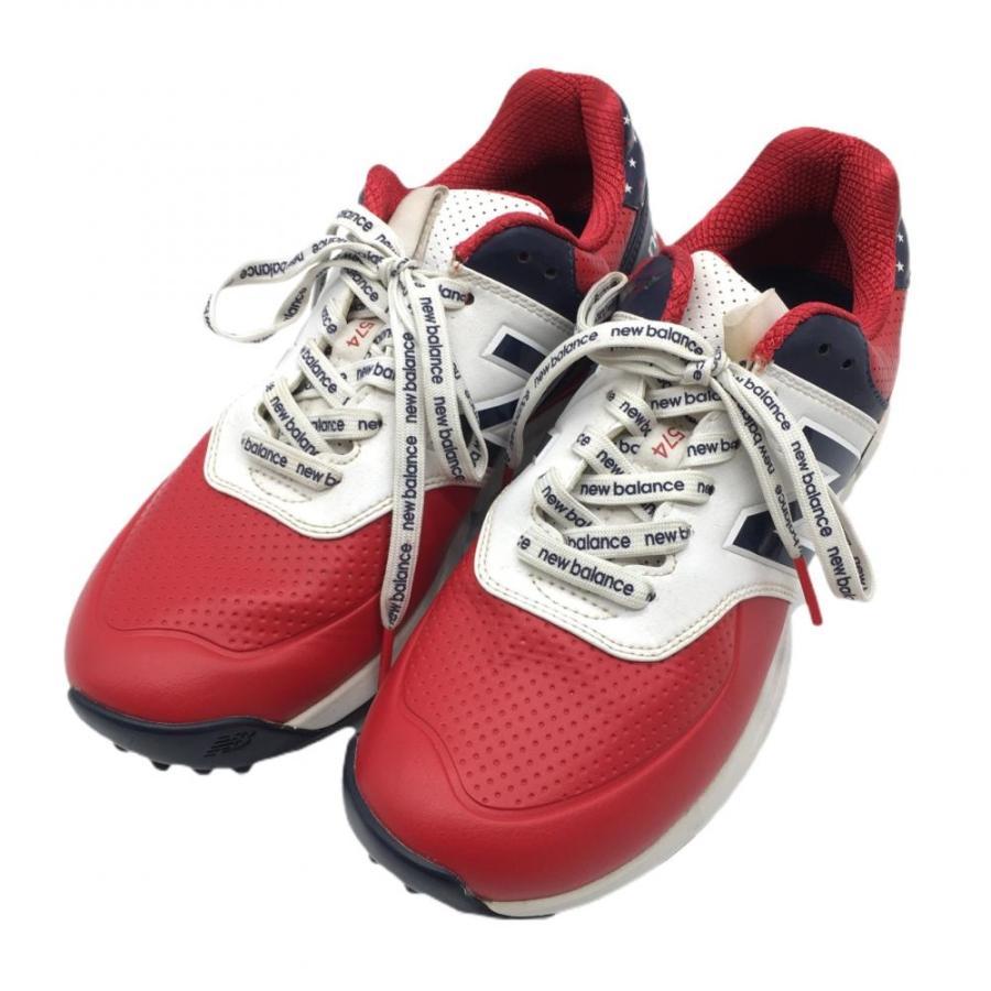 New Balance ニューバランス ゴルフシューズ レッド×ネイビー 一 New Balance ニューバランス ゴルフシューズ レッド×ネイビー 一