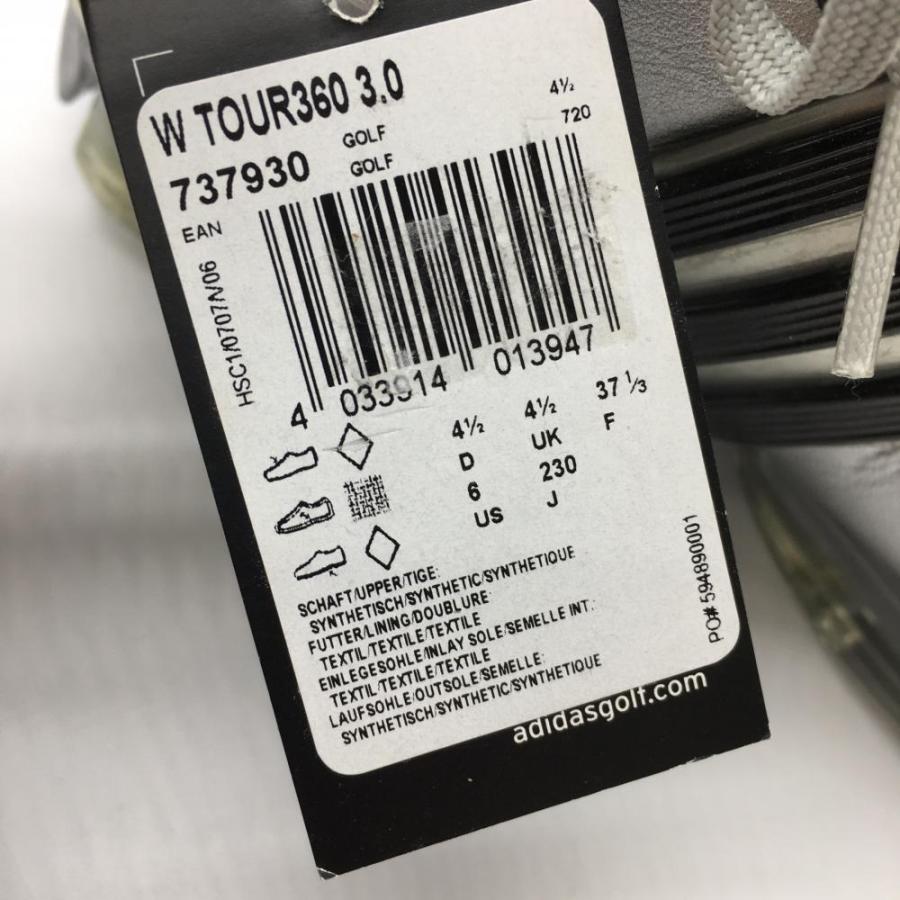 新品】アディダス ゴルフシューズ シルバー×黒 737930 TOUR360 3.0 3 
