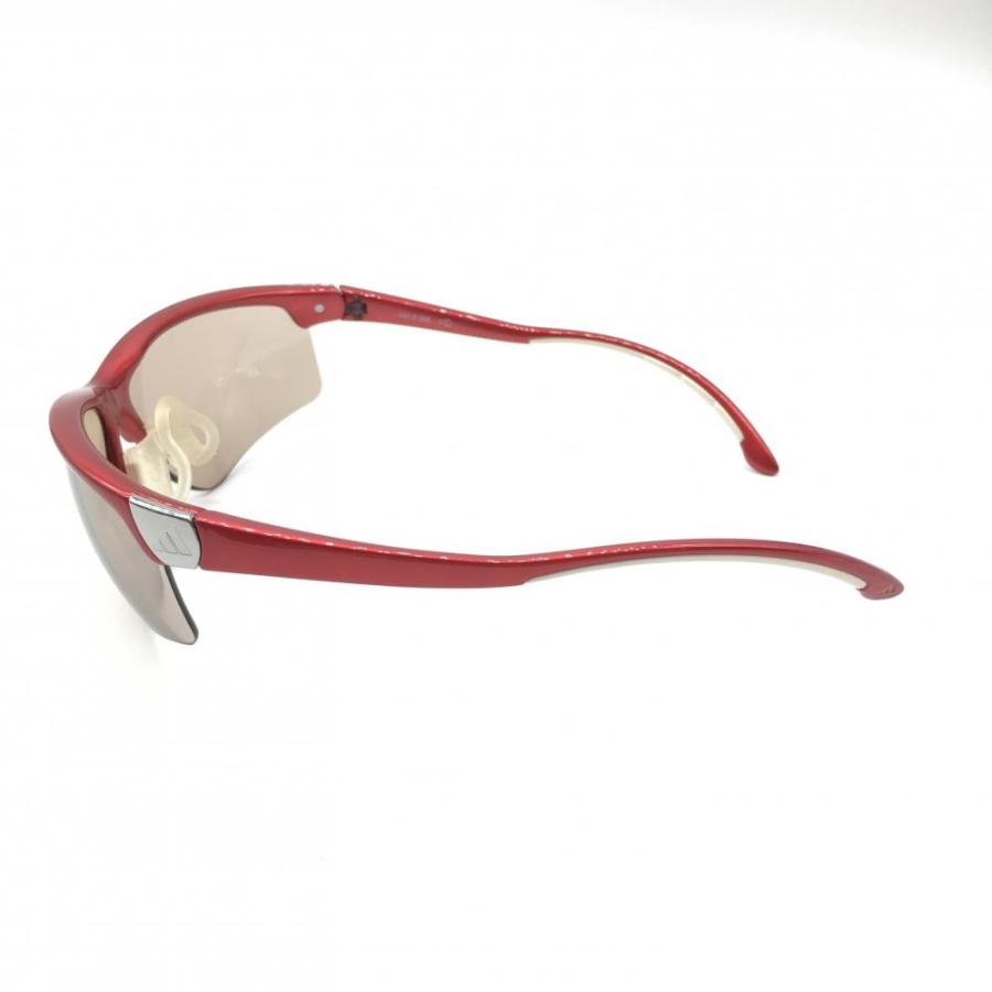 美品】アディダス スポーツサングラス レッド a164 01 6058 ゴルフ