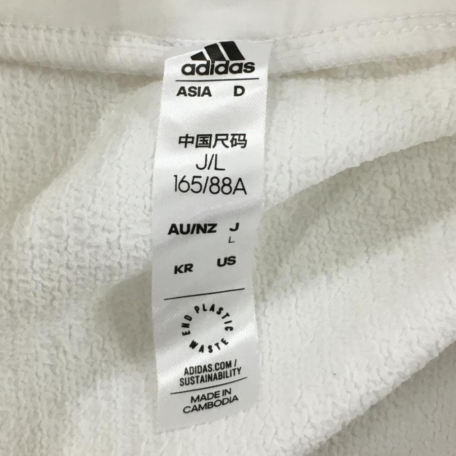 adidas（アディダス） ジャケットブルゾン 白×黒 3ライン レディース L 