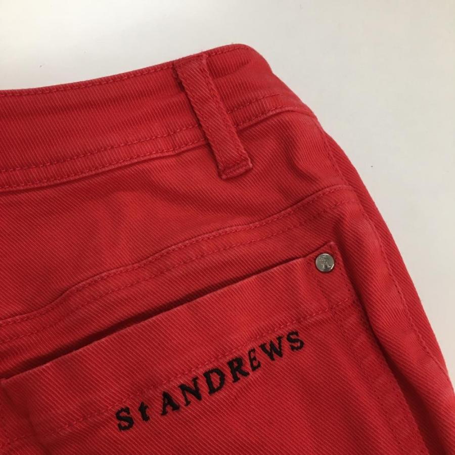 St ANDREWS セントアンドリュース パンツ レッド シンプル レディース