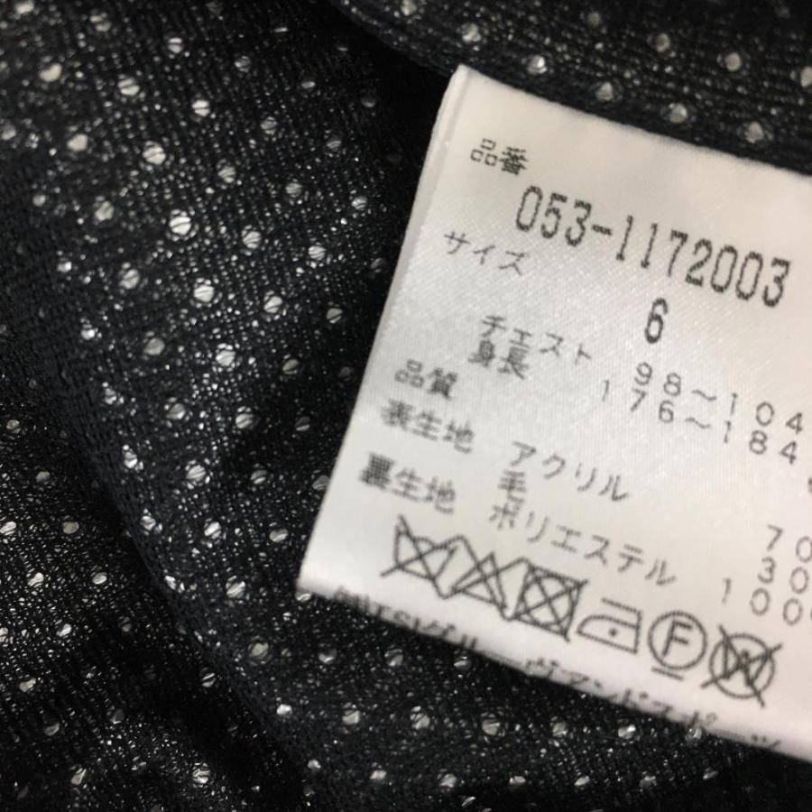 超美品】パーリーゲイツ ニットジャケット 黒×白 総柄 裏地付き