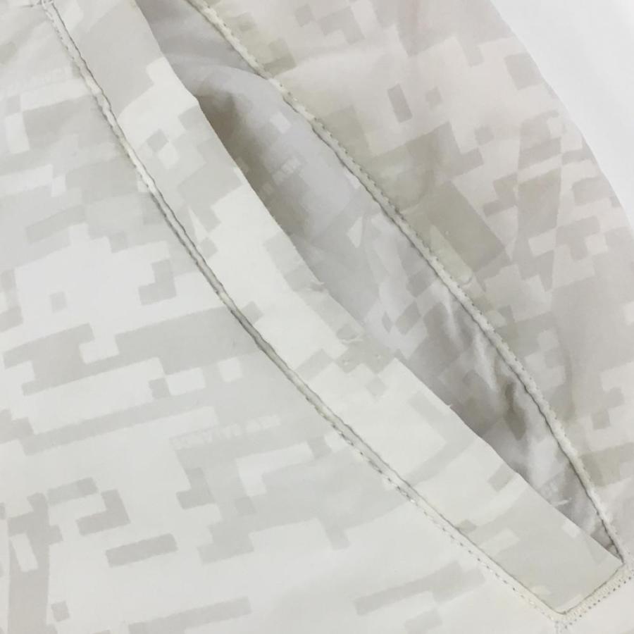 ニューバランスゴルフ 中綿リバーシブルスカート 白×グレー 総柄 裏 