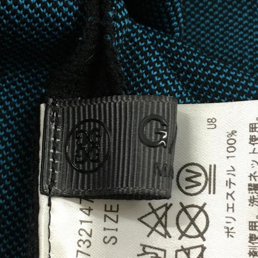 美品】ジーフォア 長袖ニットワンピース 黒×ライトブルー 立体 美品】ジーフォア 長袖ニットワンピース 黒×ライトブルー 立体
