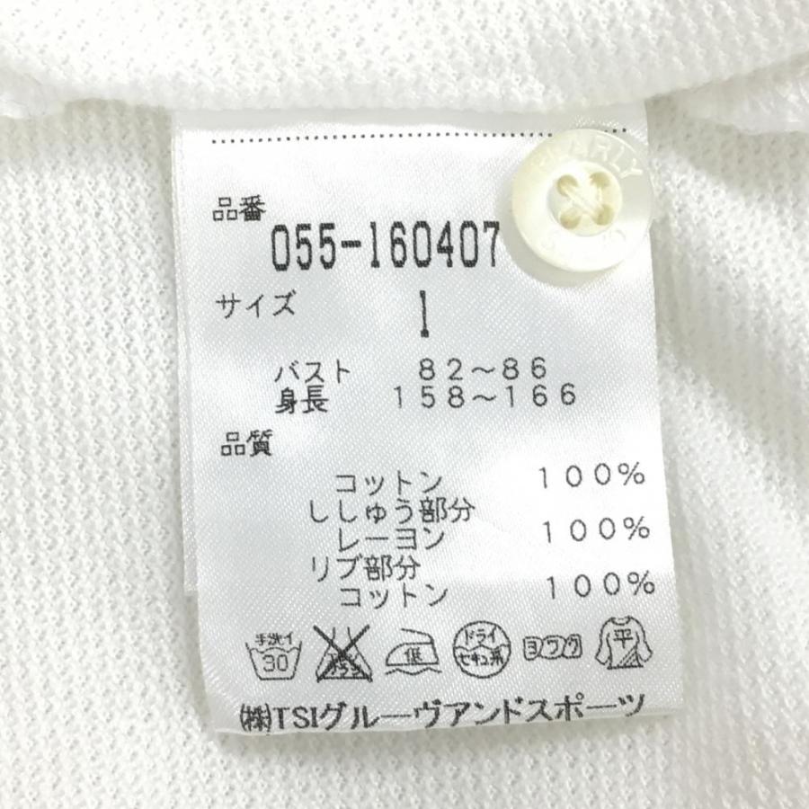 PEARLY GATES（パーリーゲイツ） 半袖ポロシャツ 白×イエロー 花