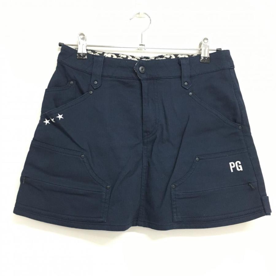 PEARLY GATES（パーリーゲイツ） スカート ネイビー 星刺しゅう 複数