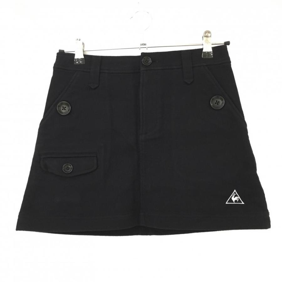 LE COQ SPORTIF golf黒スカート le coq sportif（ルコックスポルティフ） ルコック スカート 黒 ロゴ